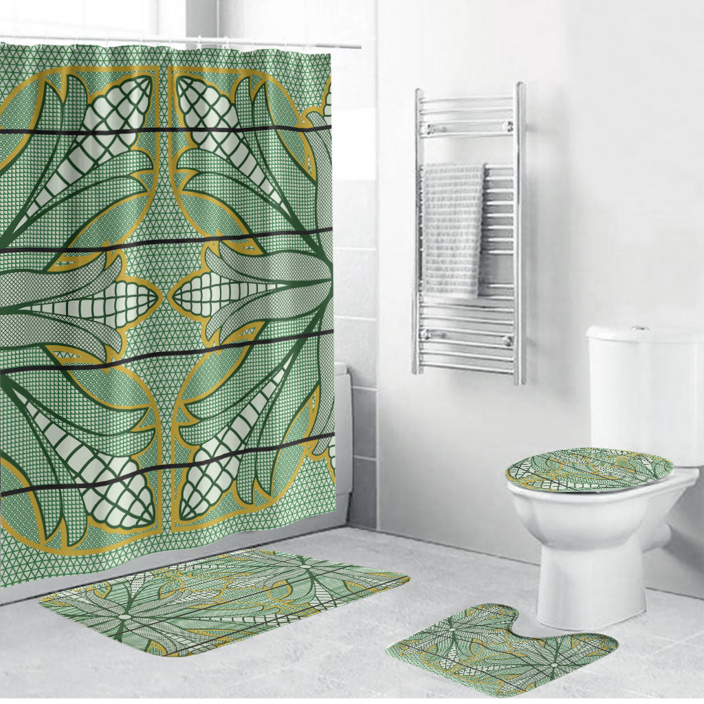 Emerald Green Khotso Mojalefa Poone Bathroom Set Basotho Khotso Blanket Inspired