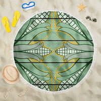 Emerald Green Khotso Mojalefa Poone Beach Blanket Basotho Khotso Blanket Inspired