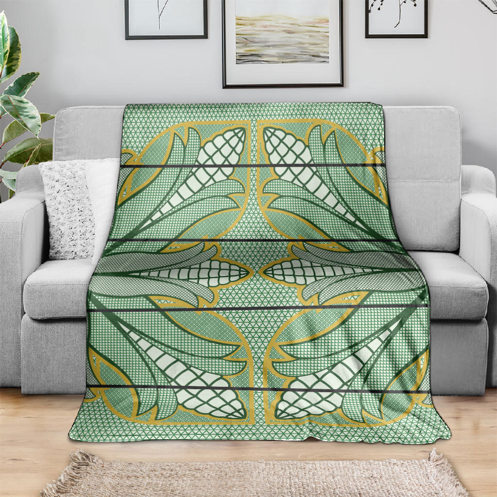 Emerald Green Khotso Mojalefa Poone Blanket Basotho Khotso Blanket Inspired