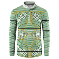 Emerald Green Khotso Mojalefa Poone Button Sweatshirt Basotho Khotso Blanket Inspired