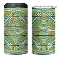 Emerald Green Khotso Mojalefa Poone 4 in 1 Can Cooler Tumbler Basotho Khotso Blanket Inspired