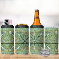 Emerald Green Khotso Mojalefa Poone 4 in 1 Can Cooler Tumbler Basotho Khotso Blanket Inspired