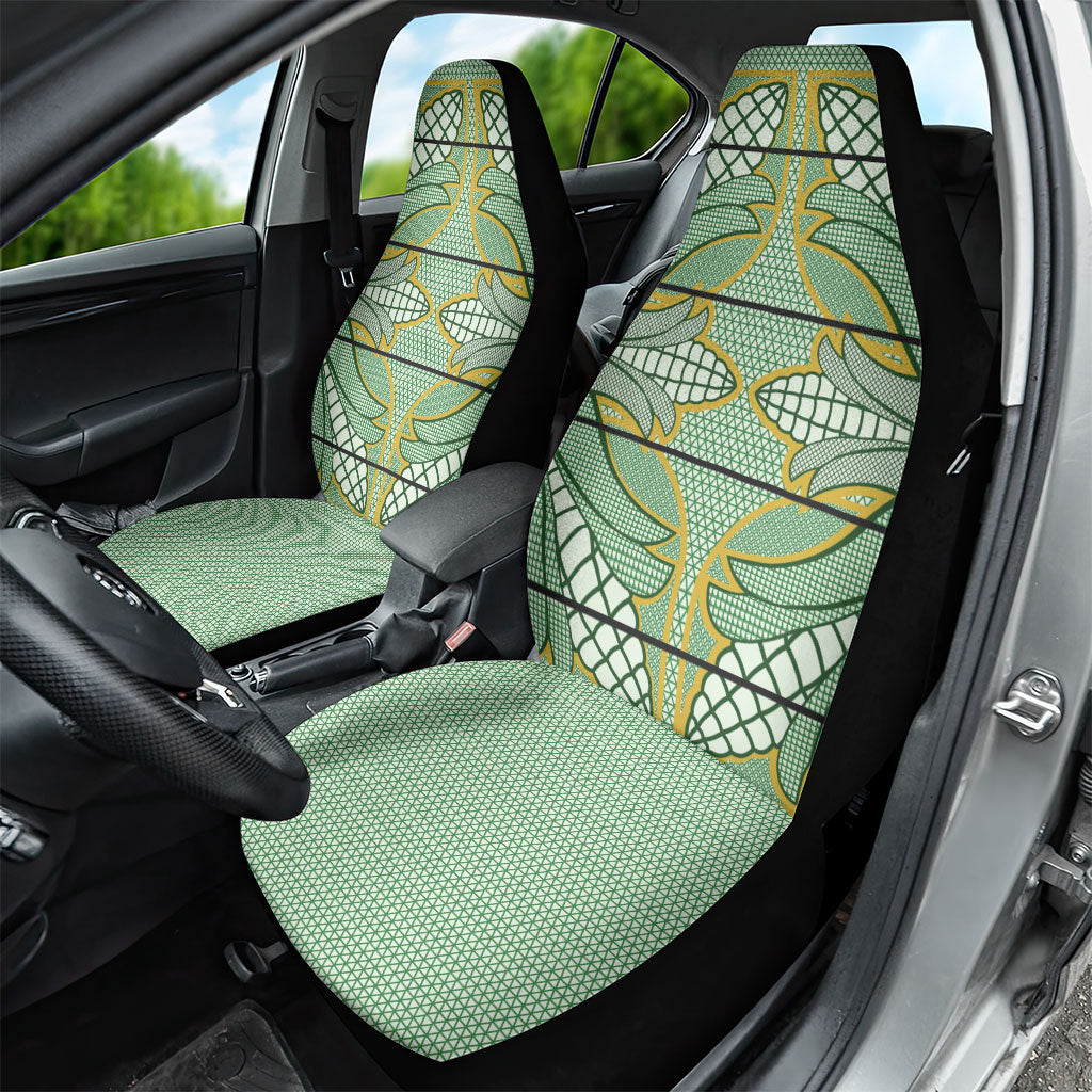 Emerald Green Khotso Mojalefa Poone Car Seat Cover Basotho Khotso Blanket Inspired