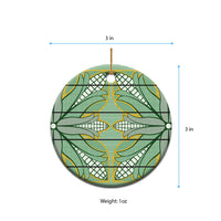 Emerald Green Khotso Mojalefa Poone Ceramic Ornament Basotho Khotso Blanket Inspired