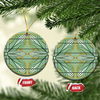 Emerald Green Khotso Mojalefa Poone Ceramic Ornament Basotho Khotso Blanket Inspired