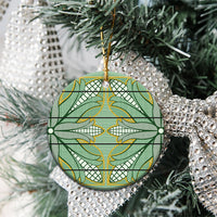 Emerald Green Khotso Mojalefa Poone Ceramic Ornament Basotho Khotso Blanket Inspired