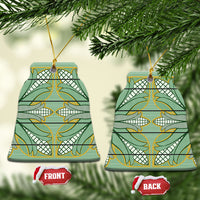 Emerald Green Khotso Mojalefa Poone Ceramic Ornament Basotho Khotso Blanket Inspired