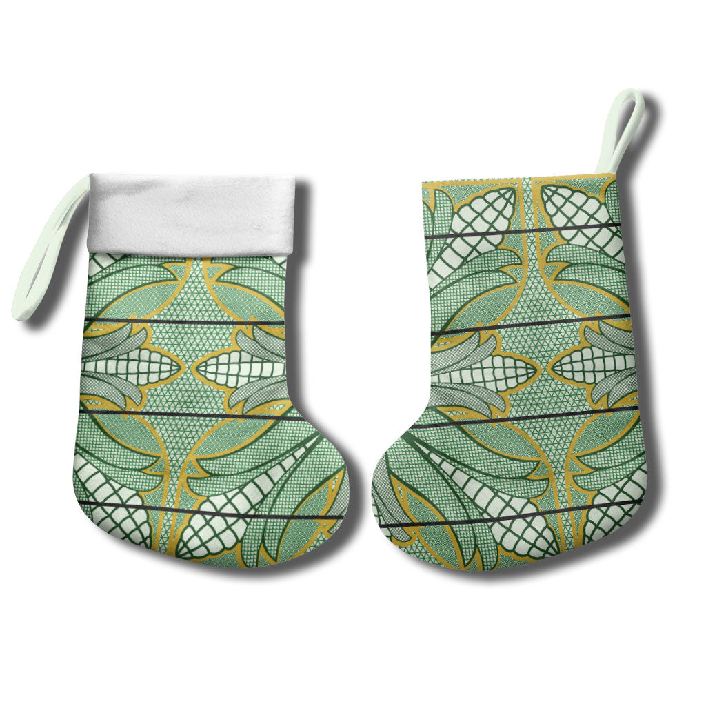Emerald Green Khotso Mojalefa Poone Christmas Stocking Basotho Khotso Blanket Inspired