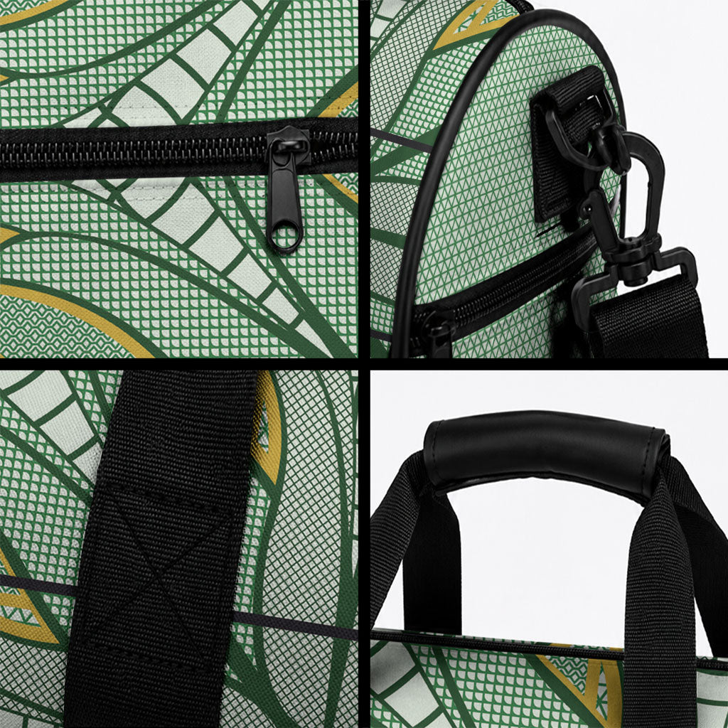 Emerald Green Khotso Mojalefa Poone Duffle Bag Basotho Khotso Blanket Inspired