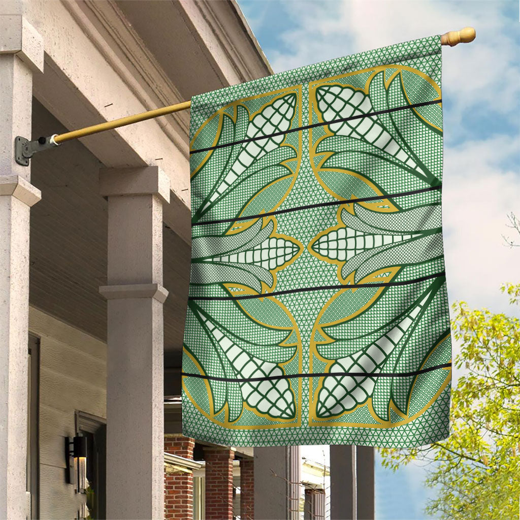 Emerald Green Khotso Mojalefa Poone Garden Flag Basotho Khotso Blanket Inspired