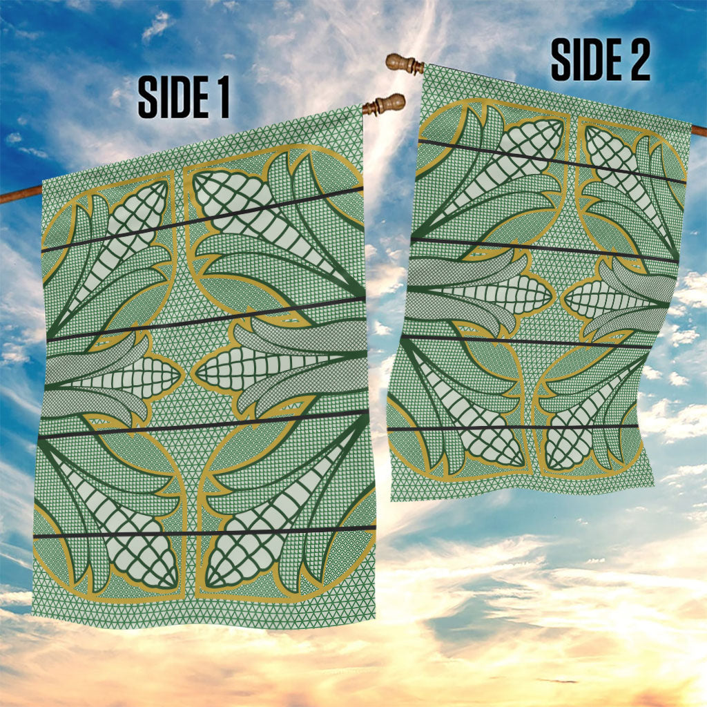 Emerald Green Khotso Mojalefa Poone Garden Flag Basotho Khotso Blanket Inspired