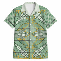 Emerald Green Khotso Mojalefa Poone Hawaiian Shirt Basotho Khotso Blanket Inspired