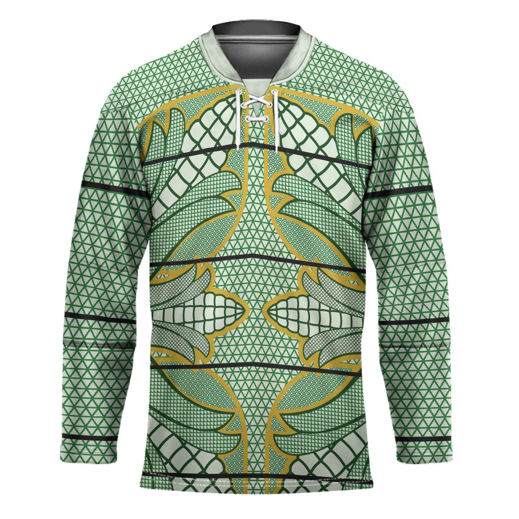 Emerald Green Khotso Mojalefa Poone Hockey Jersey Basotho Khotso Blanket Inspired