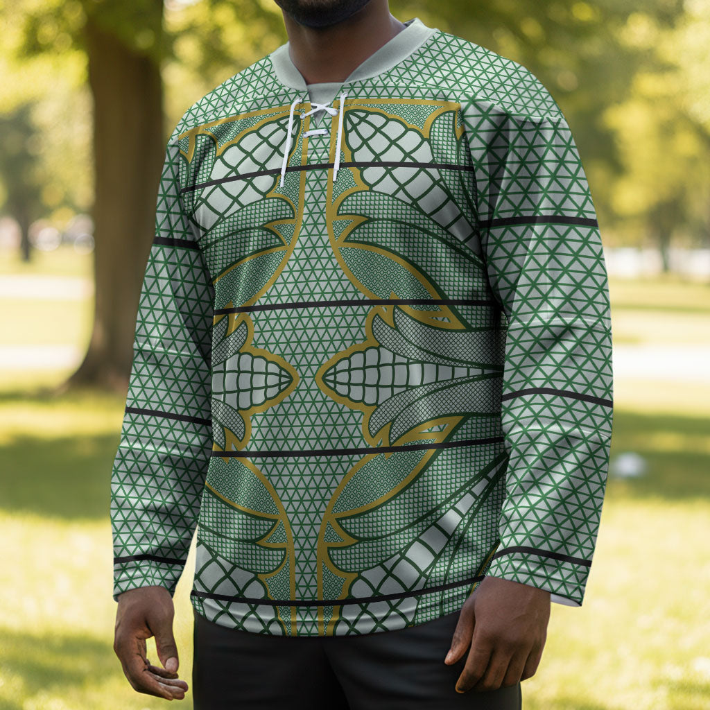Emerald Green Khotso Mojalefa Poone Hockey Jersey Basotho Khotso Blanket Inspired