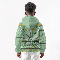 Emerald Green Khotso Mojalefa Poone Kid Hoodie Basotho Khotso Blanket Inspired