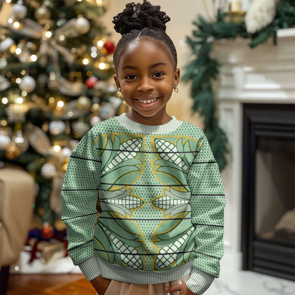 Emerald Green Khotso Mojalefa Poone Kid Ugly Christmas Sweater Basotho Khotso Blanket Inspired