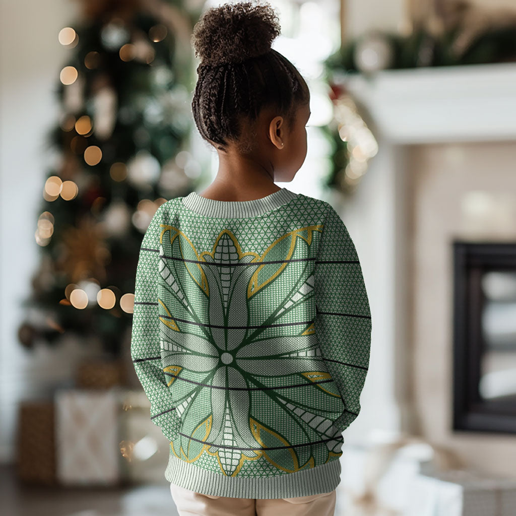 Emerald Green Khotso Mojalefa Poone Kid Ugly Christmas Sweater Basotho Khotso Blanket Inspired