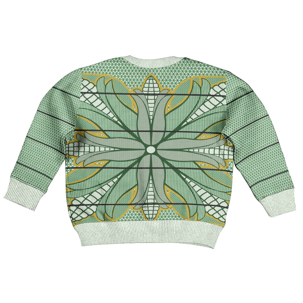 Emerald Green Khotso Mojalefa Poone Kid Ugly Christmas Sweater Basotho Khotso Blanket Inspired