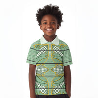 Emerald Green Khotso Mojalefa Poone Kid Polo Shirt Basotho Khotso Blanket Inspired