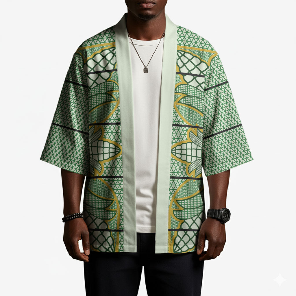 Emerald Green Khotso Mojalefa Poone Kimono Basotho Khotso Blanket Inspired