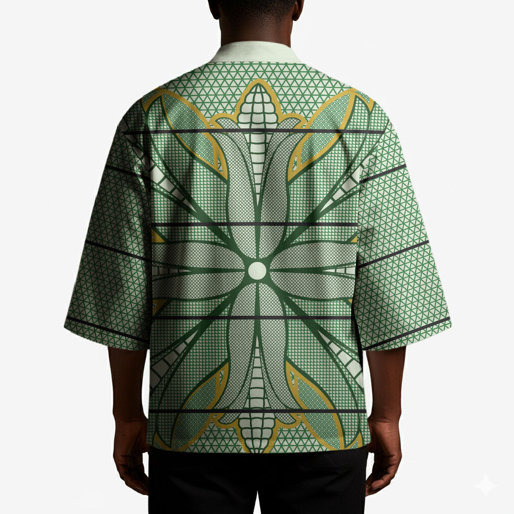 Emerald Green Khotso Mojalefa Poone Kimono Basotho Khotso Blanket Inspired