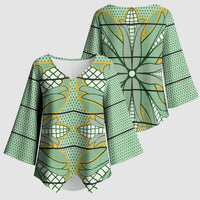 Emerald Green Khotso Mojalefa Poone Kimono Sleeve Blouse Basotho Khotso Blanket Inspired