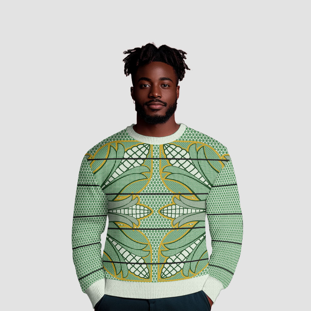 Emerald Green Khotso Mojalefa Poone Ugly Christmas Sweater Basotho Khotso Blanket Inspired