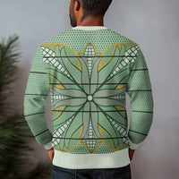Emerald Green Khotso Mojalefa Poone Ugly Christmas Sweater Basotho Khotso Blanket Inspired