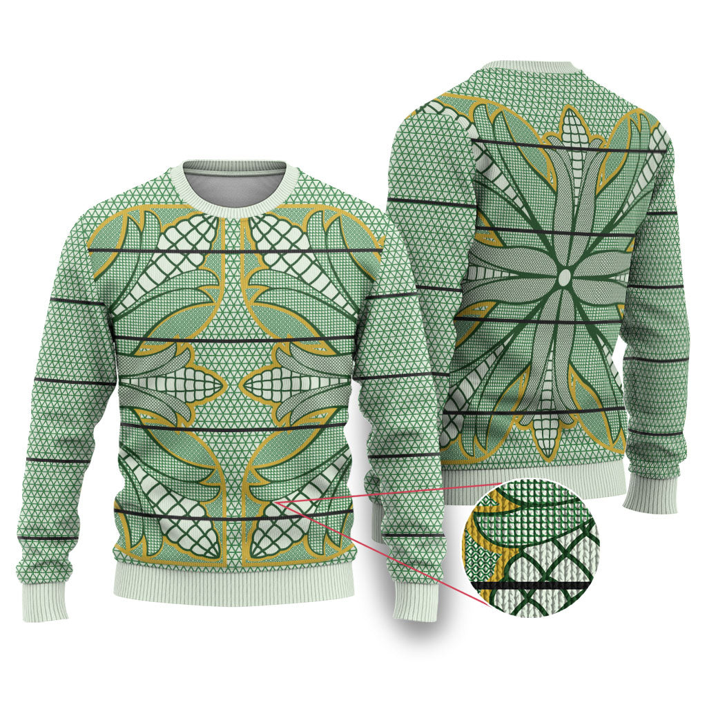 Emerald Green Khotso Mojalefa Poone Ugly Christmas Sweater Basotho Khotso Blanket Inspired