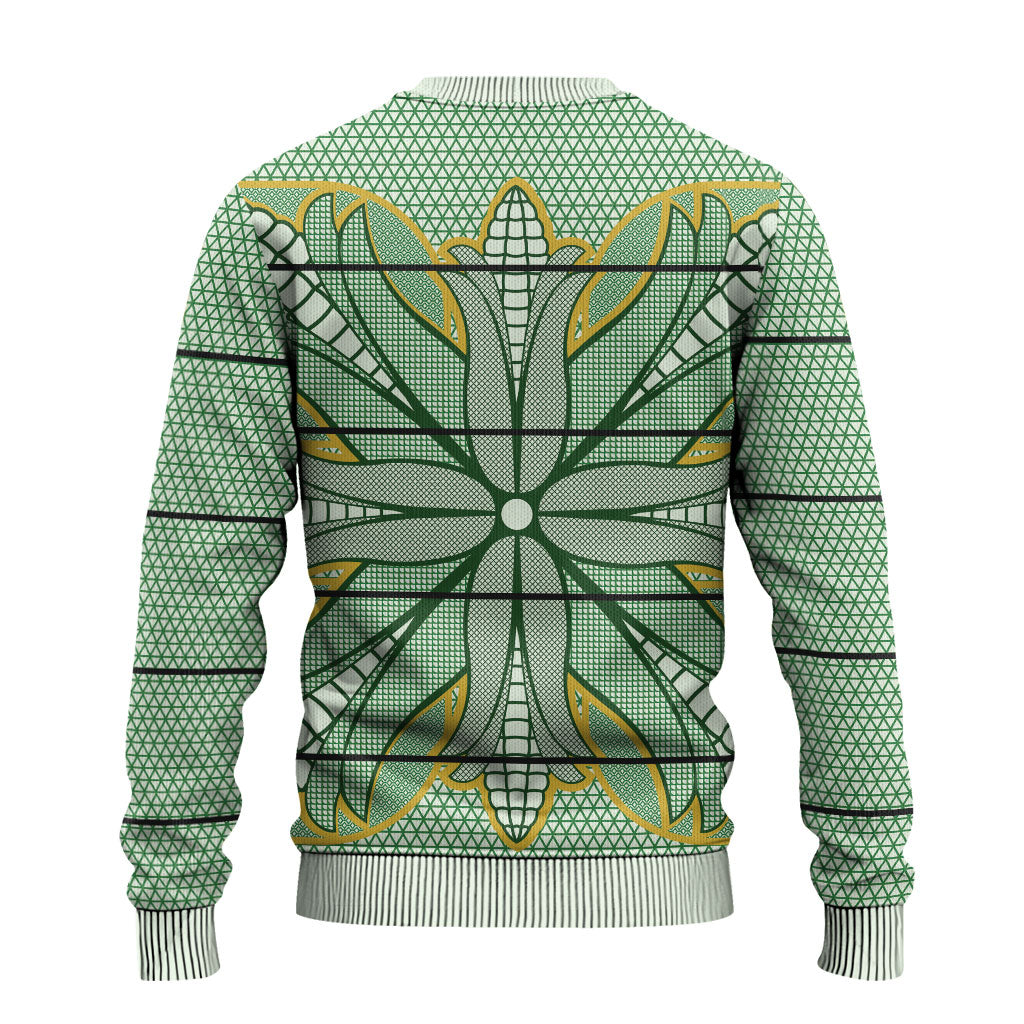 Emerald Green Khotso Mojalefa Poone Ugly Christmas Sweater Basotho Khotso Blanket Inspired