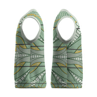 Emerald Green Khotso Mojalefa Poone Christmas Knitted V-Neck Vest Basotho Khotso Blanket Inspired