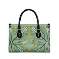 Emerald Green Khotso Mojalefa Poone Leather Bag Basotho Khotso Blanket Inspired