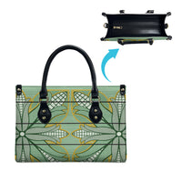 Emerald Green Khotso Mojalefa Poone Leather Bag Basotho Khotso Blanket Inspired