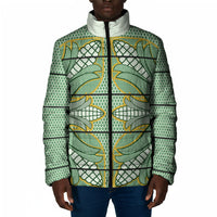 Emerald Green Khotso Mojalefa Poone Padded Jacket Basotho Khotso Blanket Inspired