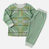 Emerald Green Khotso Mojalefa Poone Christmas Pajama Set Basotho Khotso Blanket Inspired