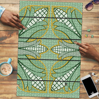 Emerald Green Khotso Mojalefa Poone Puzzle Basotho Khotso Blanket Inspired