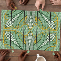 Emerald Green Khotso Mojalefa Poone Puzzle Basotho Khotso Blanket Inspired