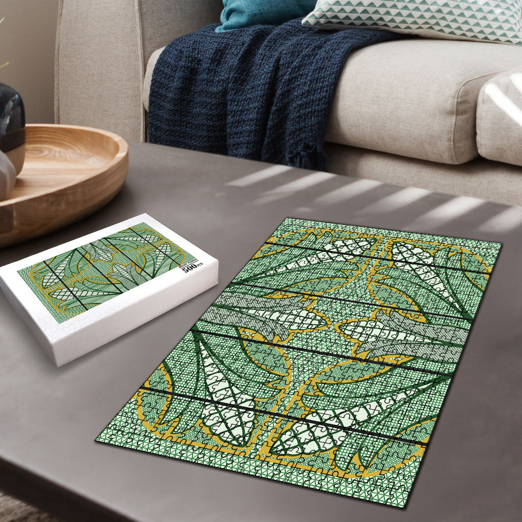 Emerald Green Khotso Mojalefa Poone Puzzle Basotho Khotso Blanket Inspired