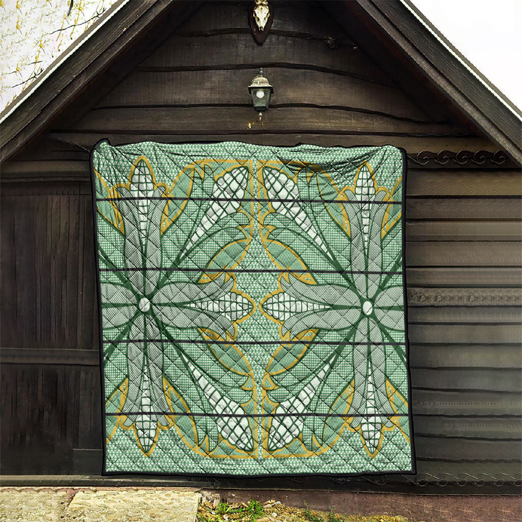 Emerald Green Khotso Mojalefa Poone Quilt Basotho Khotso Blanket Inspired