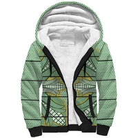 Emerald Green Khotso Mojalefa Poone Sherpa Hoodie Basotho Khotso Blanket Inspired