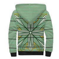 Emerald Green Khotso Mojalefa Poone Sherpa Hoodie Basotho Khotso Blanket Inspired