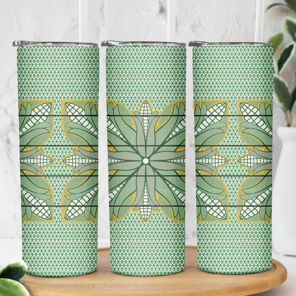 Emerald Green Khotso Mojalefa Poone Skinny Tumbler Basotho Khotso Blanket Inspired