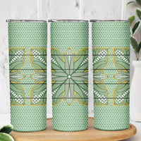 Emerald Green Khotso Mojalefa Poone Skinny Tumbler Basotho Khotso Blanket Inspired