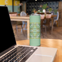 Emerald Green Khotso Mojalefa Poone Skinny Tumbler Basotho Khotso Blanket Inspired