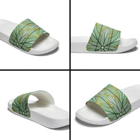 Emerald Green Khotso Mojalefa Poone Slide Sandals Basotho Khotso Blanket Inspired