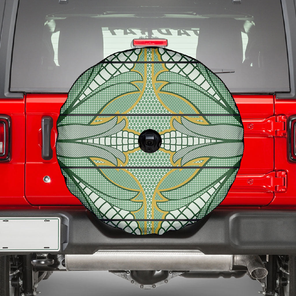 Emerald Green Khotso Mojalefa Poone Spare Tire Cover Basotho Khotso Blanket Inspired