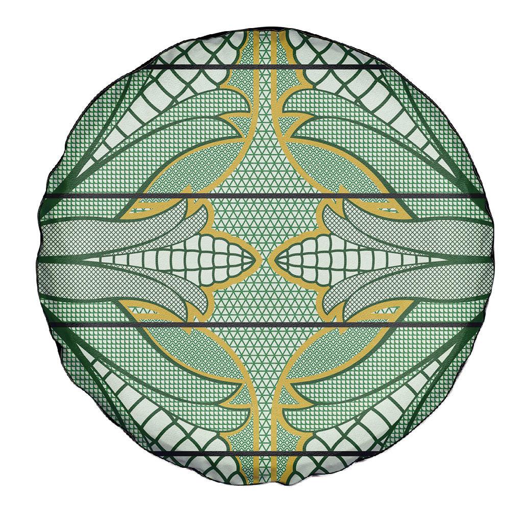 Emerald Green Khotso Mojalefa Poone Spare Tire Cover Basotho Khotso Blanket Inspired