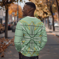 Emerald Green Khotso Mojalefa Poone Sweatshirt Basotho Khotso Blanket Inspired