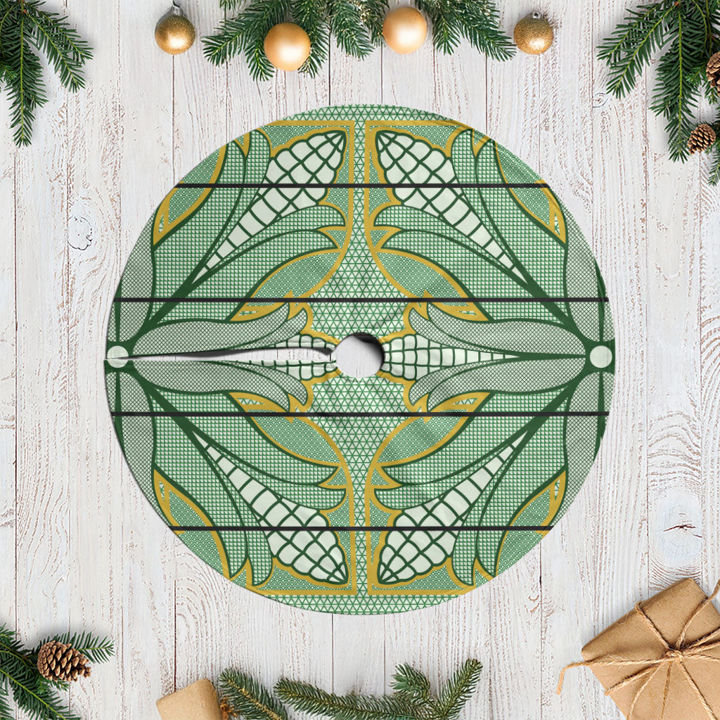 Emerald Green Khotso Mojalefa Poone Tree Skirt Basotho Khotso Blanket Inspired