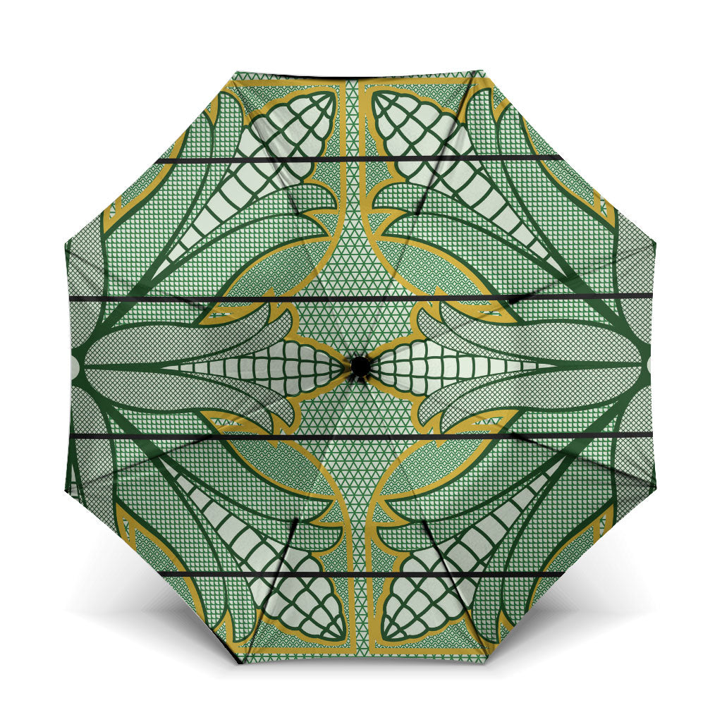 Emerald Green Khotso Mojalefa Poone Umbrella Basotho Khotso Blanket Inspired